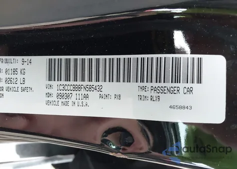 2015 Chrysler 200 S from USA, damaged, VIN 1C3CCCBB8FN585432